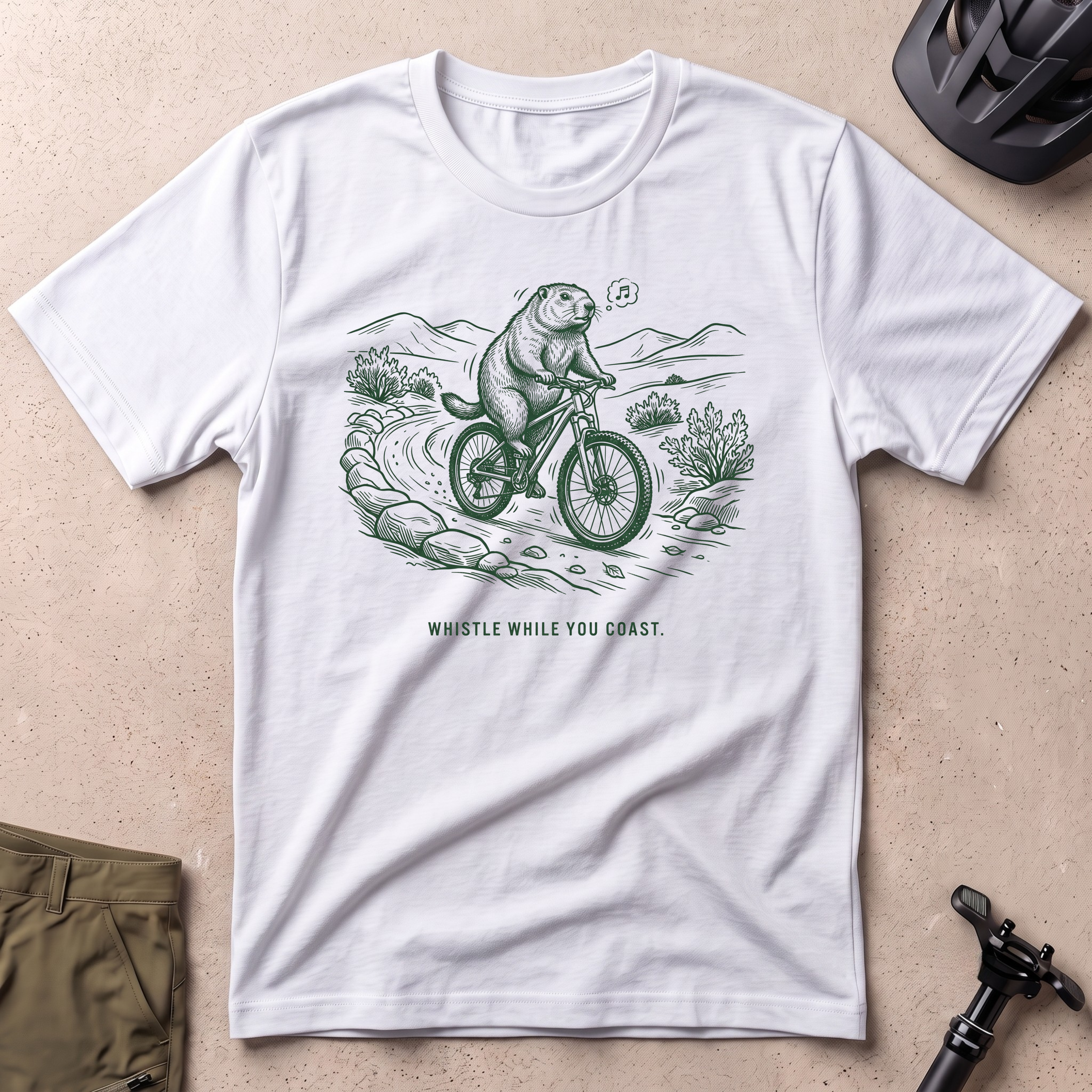Whistle While You Coast T-shirt