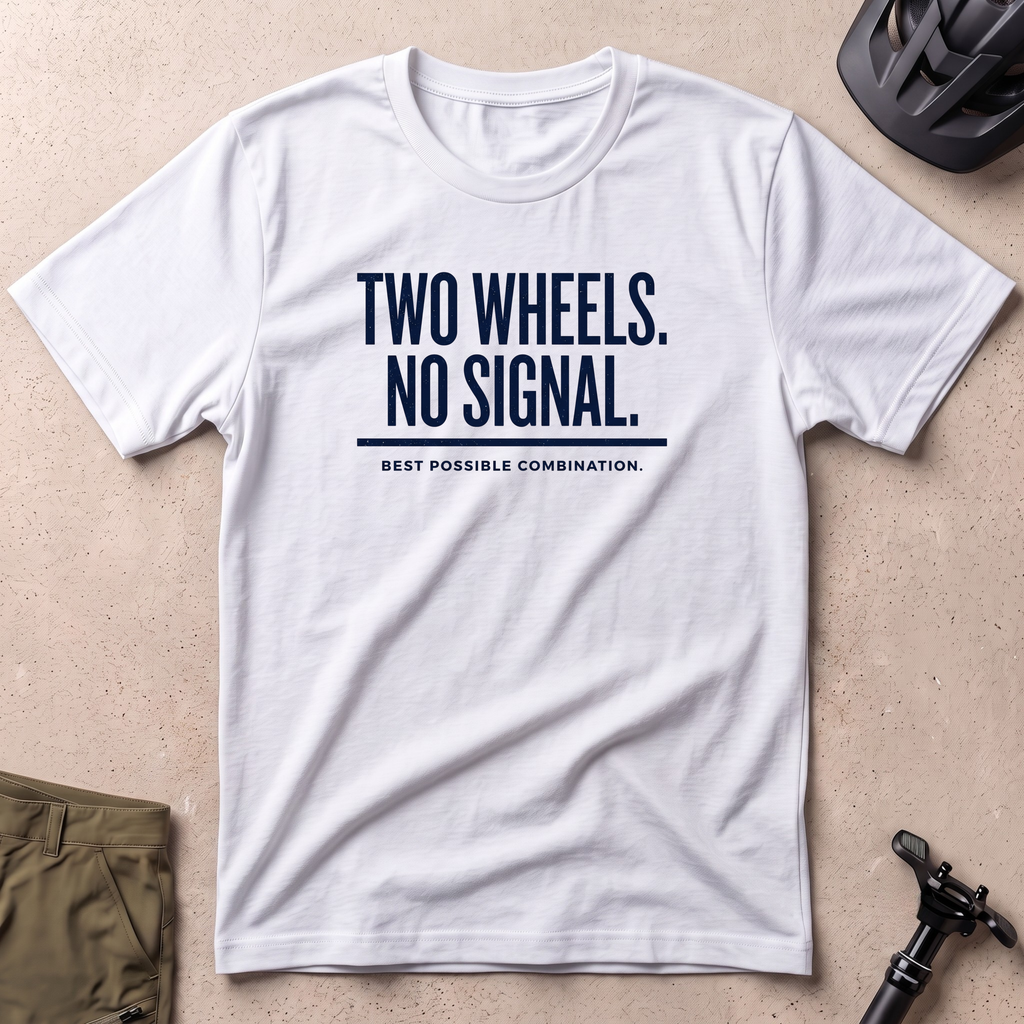 Two Wheels No Signal T-shirt