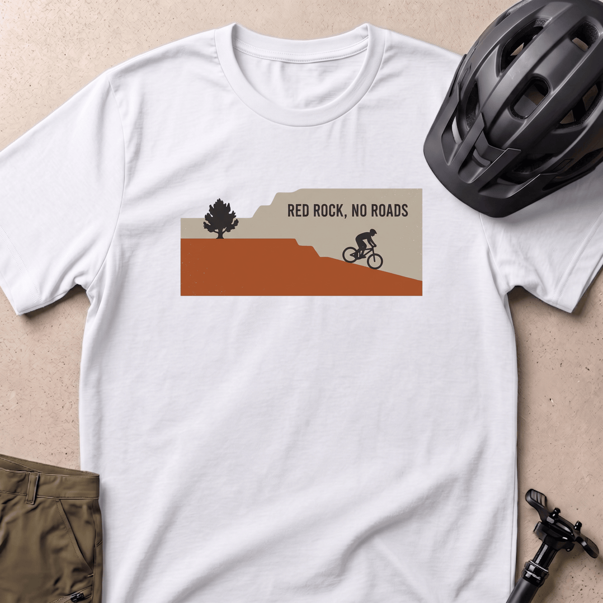 Red Rock No Roads T-shirt