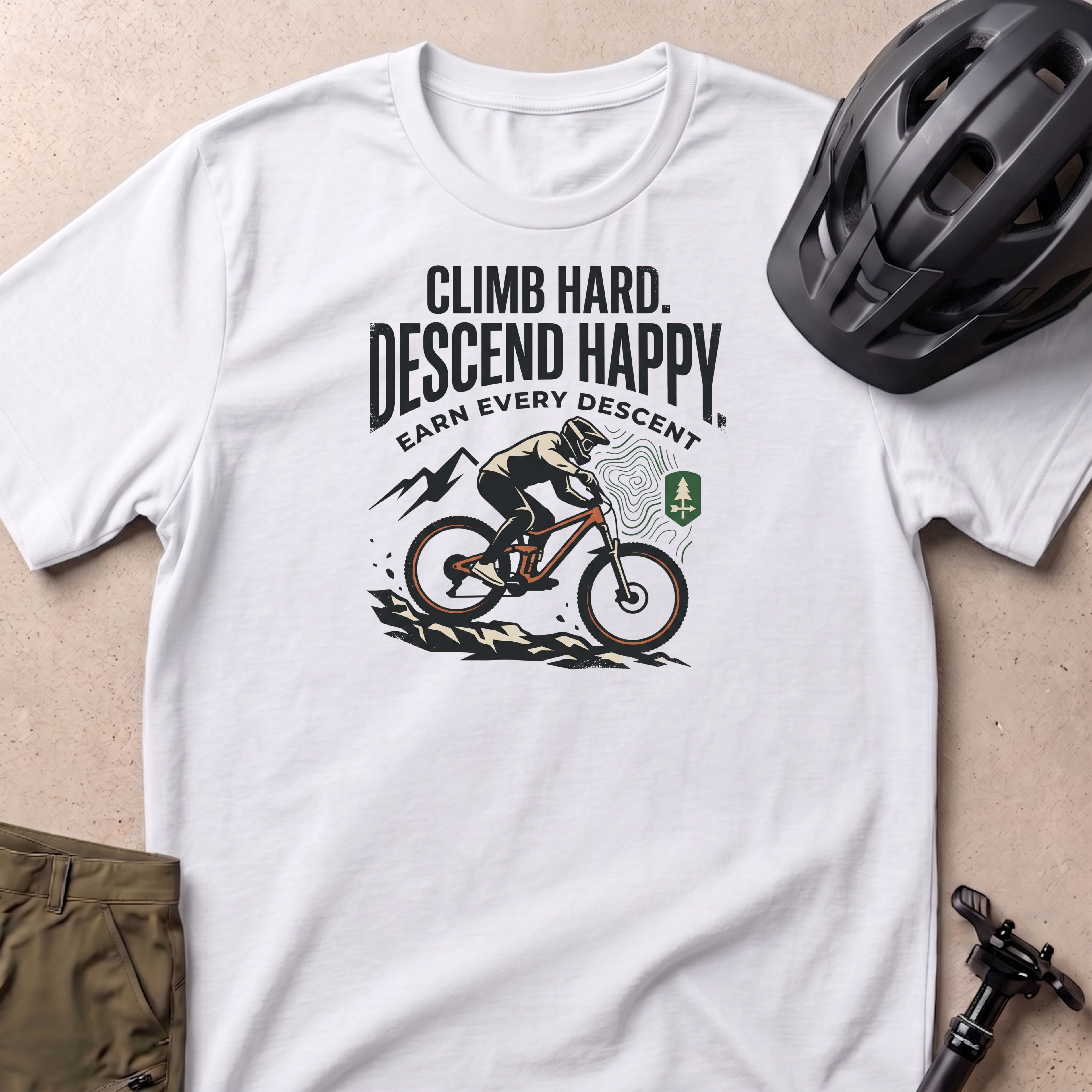 Climb Hard Descend Happy T-shirt