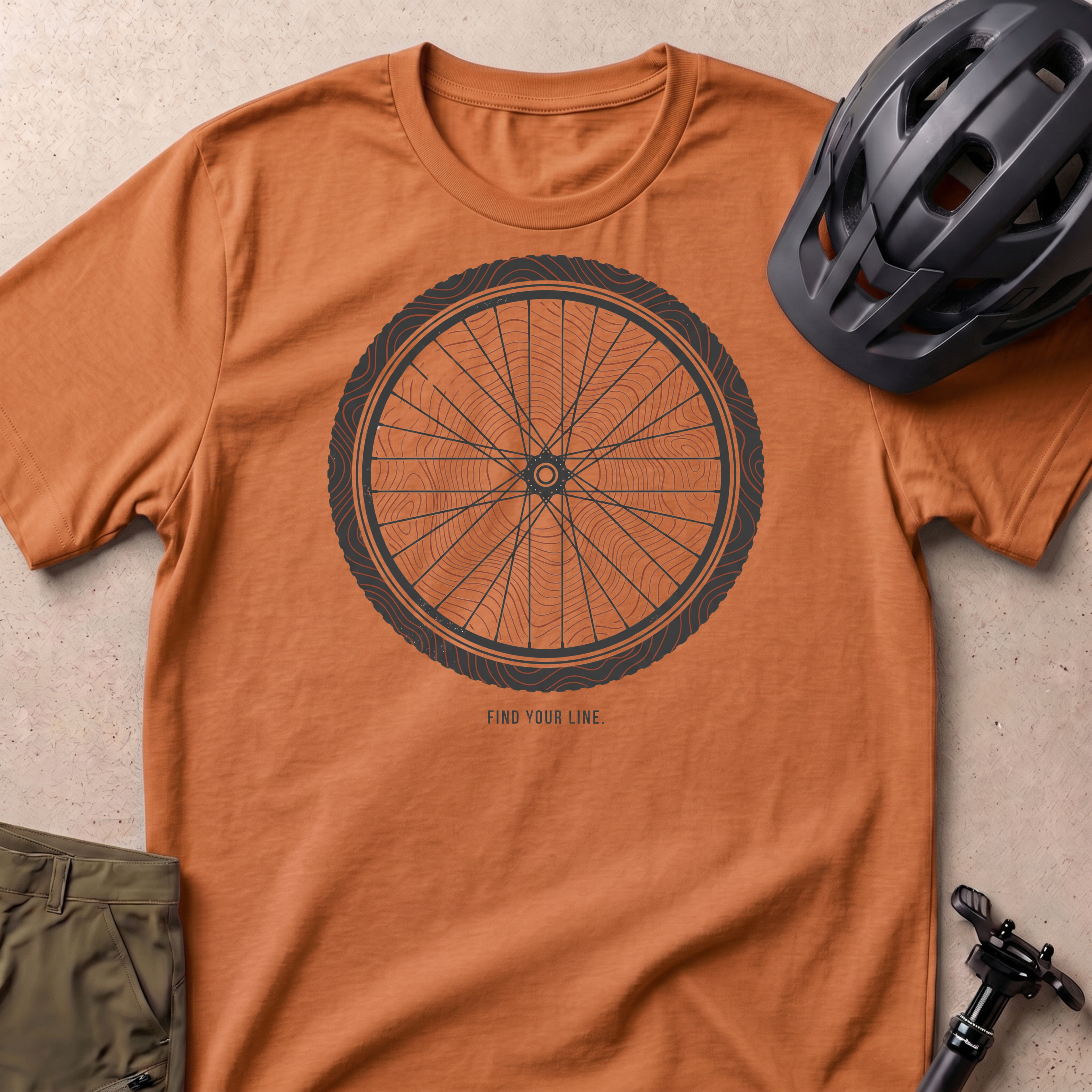 Find Your Line Tire T-shirt