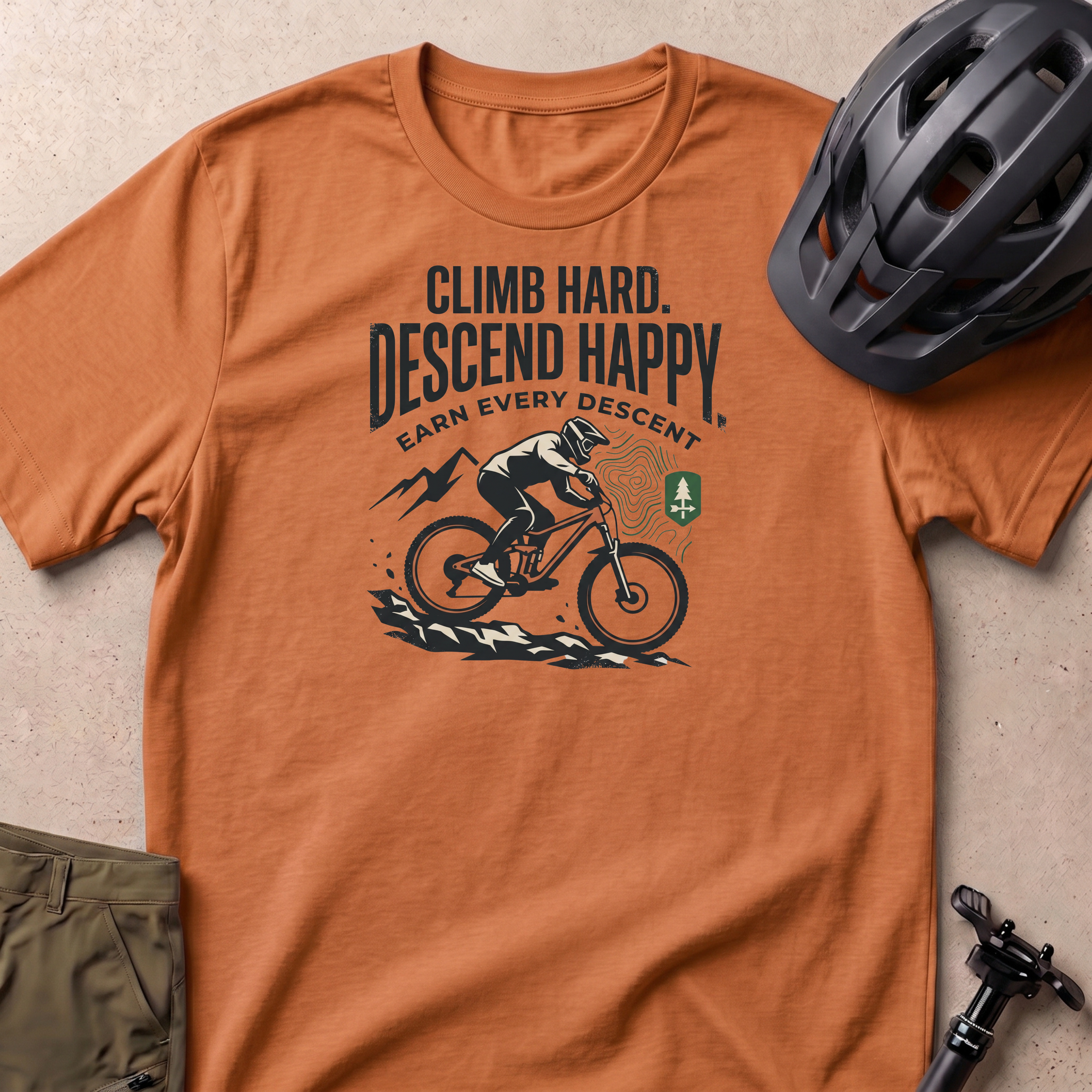 Climb Hard Descend Happy T-shirt