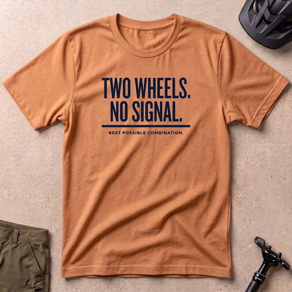 Two Wheels No Signal T-shirt