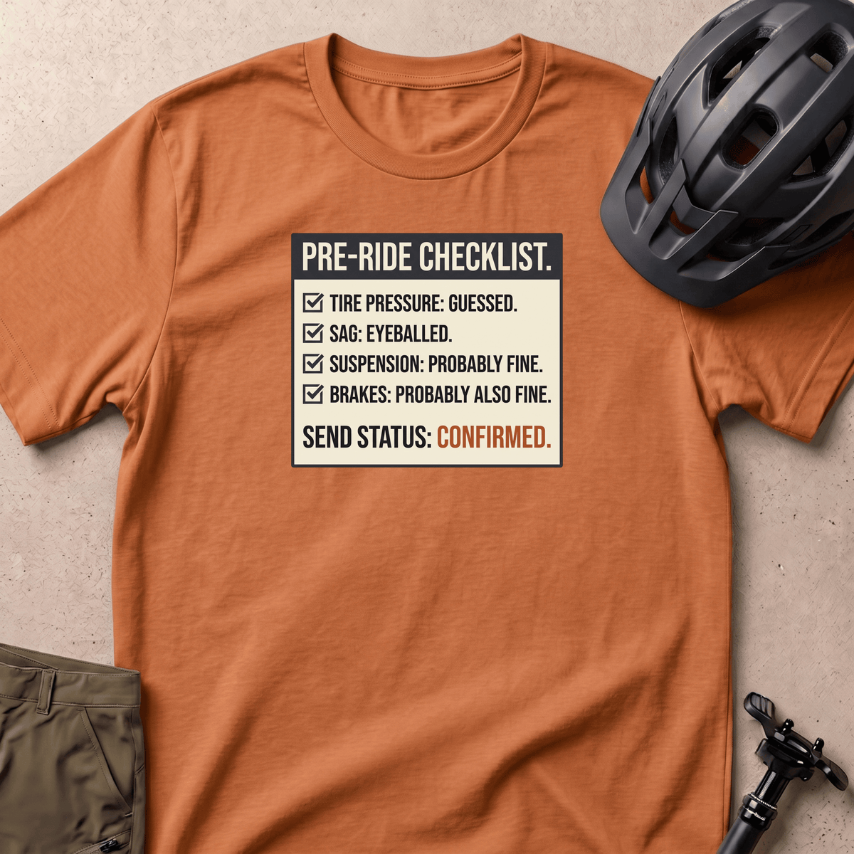 Pre Ride Checklist T-shirt
