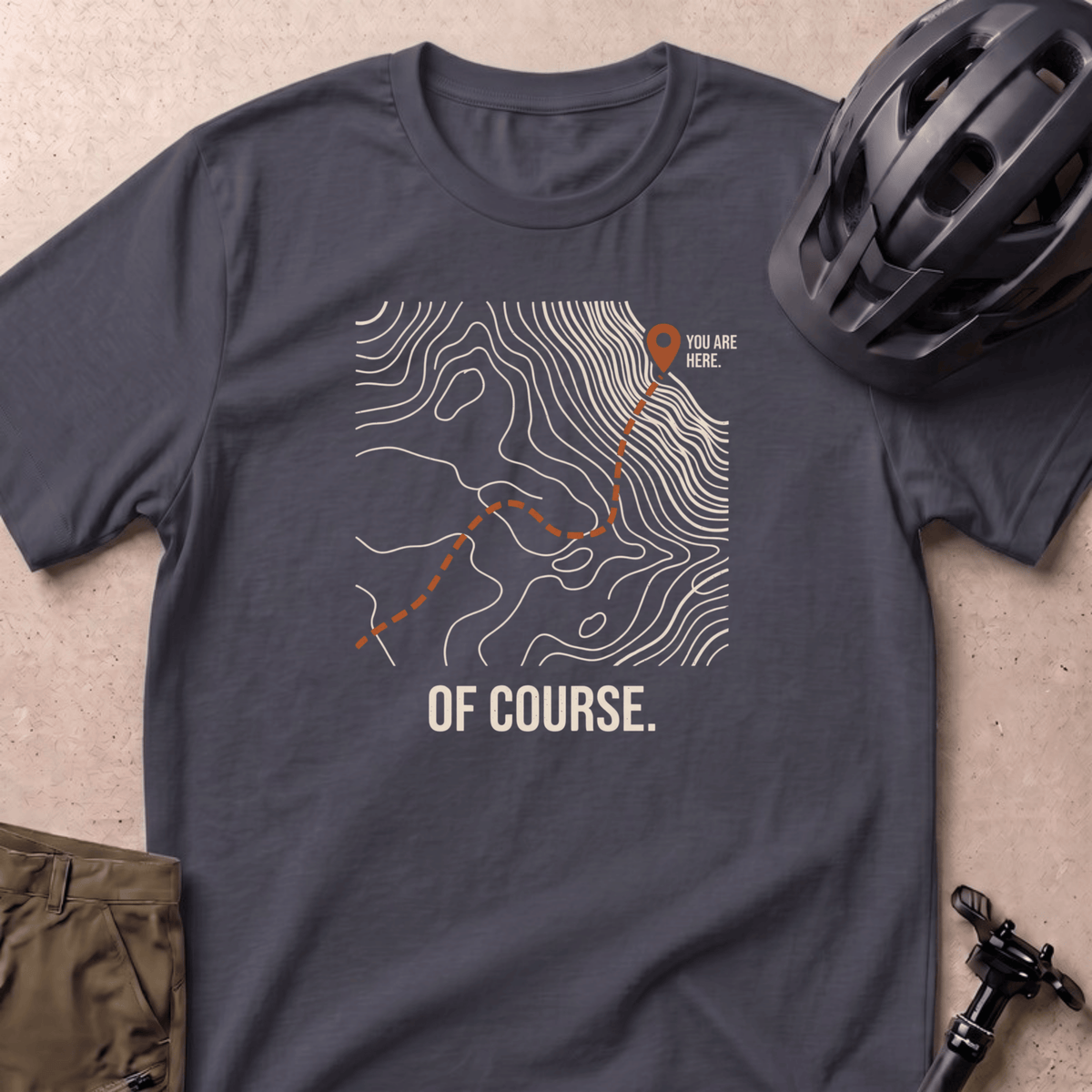 You Are Here T-shirt - Navy